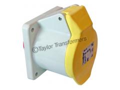 110V 32 Amp 3 Pin Panel Socket